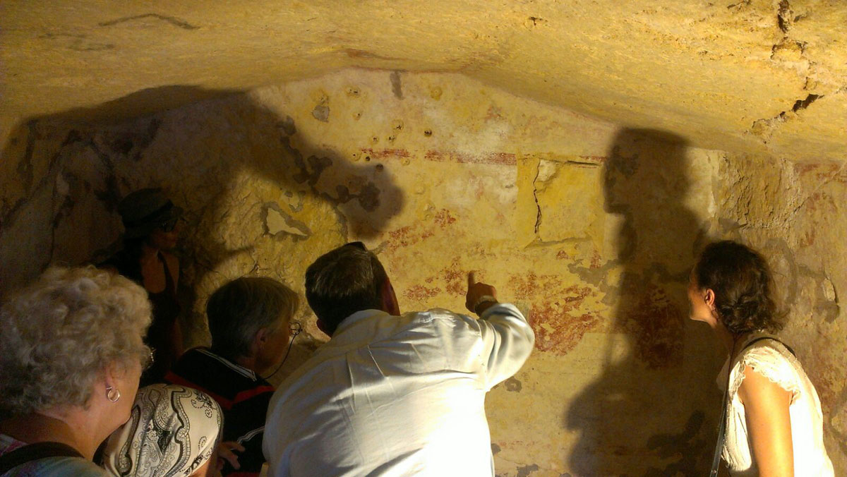 Visita alla tomba del Vecchio e dei Vasi Dipinti, Tarquinia - 20 Settembre 2015 - Associazione Amici delle Tombe Dipinte di Tarquinia